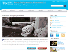 Tablet Screenshot of priorityheightsventures.com